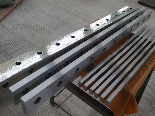 Baja Karbon Lembaran Logam Shear Blades Hot Roll Cross Cutting