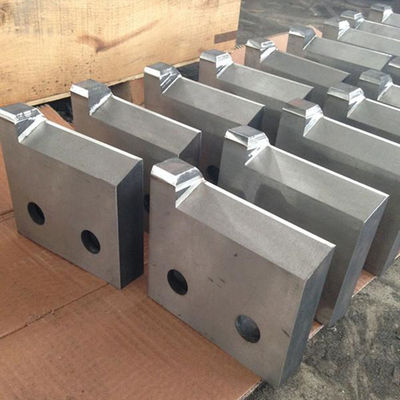 Kekerasan Pisau Geser Terbang Industri 54 Pisau Pemotong Batang Baja 256x100x28mm